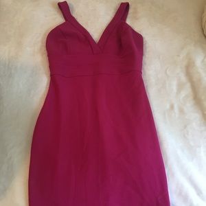 Pink fitted dress